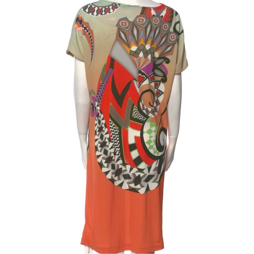 Etro Multicolor Patterned Abstract Shift Dress - Picture 3 of 6